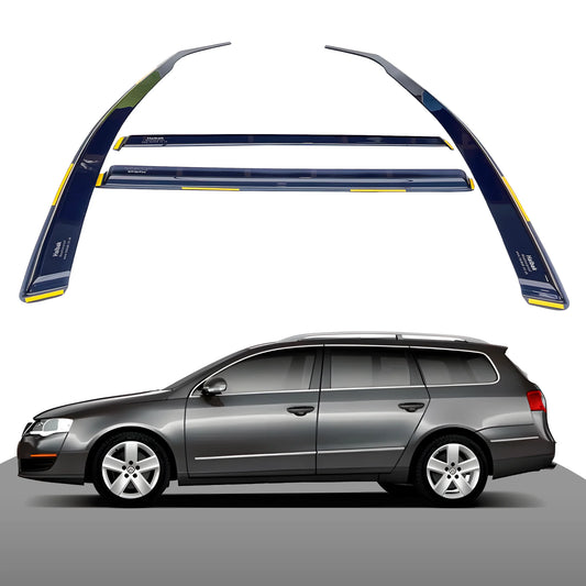 VW Passat B6 2005-2014 5 Door Saloon 4PC HAIBAK® Tinted Wind Deflectors