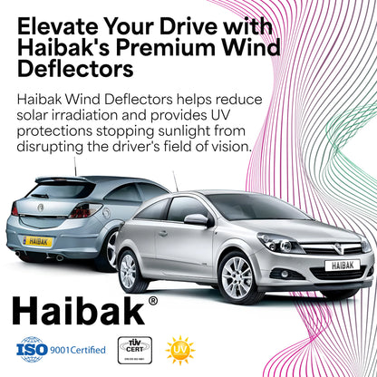 Vauxhall Astra H MK5 GTC 2005-2009 3 Door Hatchback 2PC HAIBAK® Tinted Wind Deflectors